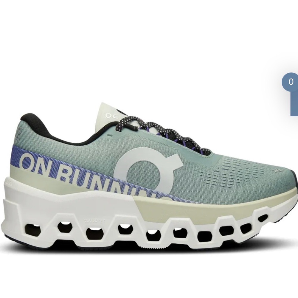 Women’s On cloudmonster in mineral/aloe size 8